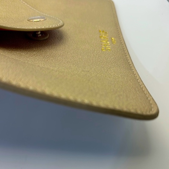 Sharif Slender Gold Envelope Clutch - Picture 5 of 7
